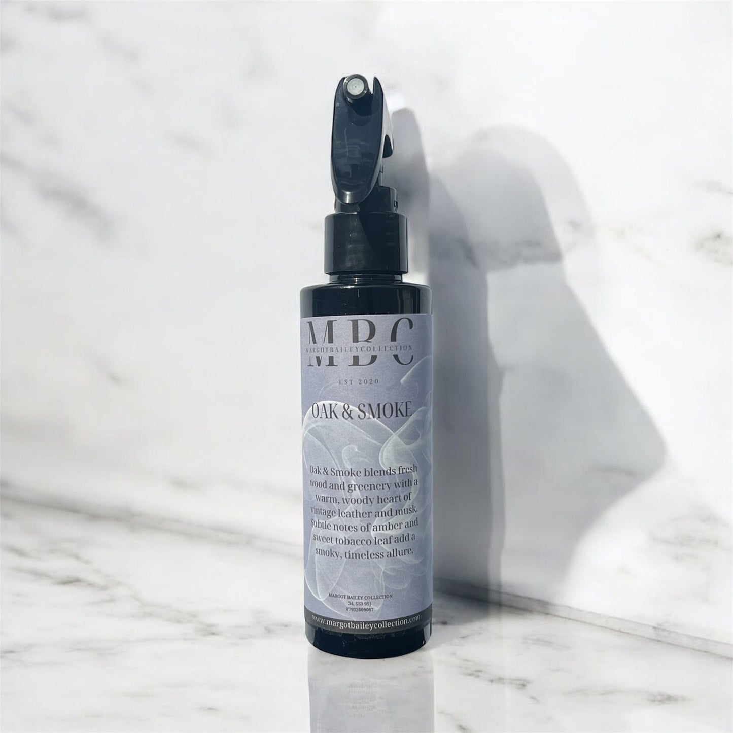 oak & smoke room spray , linen spray , mist