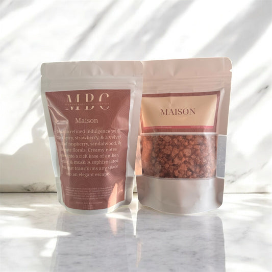 maison scented crystals , strawberry, creamy notes 